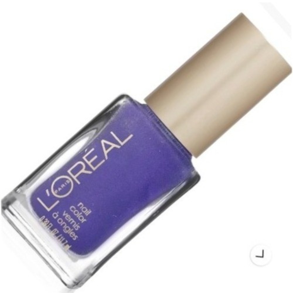L'Oreal Paris Nail Color 650 It's Now or Never Shimmer Purple Polish 0.39oz